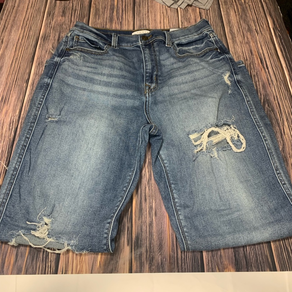 Women’s Eunina high rise Rockie boyfriend distressed jeans